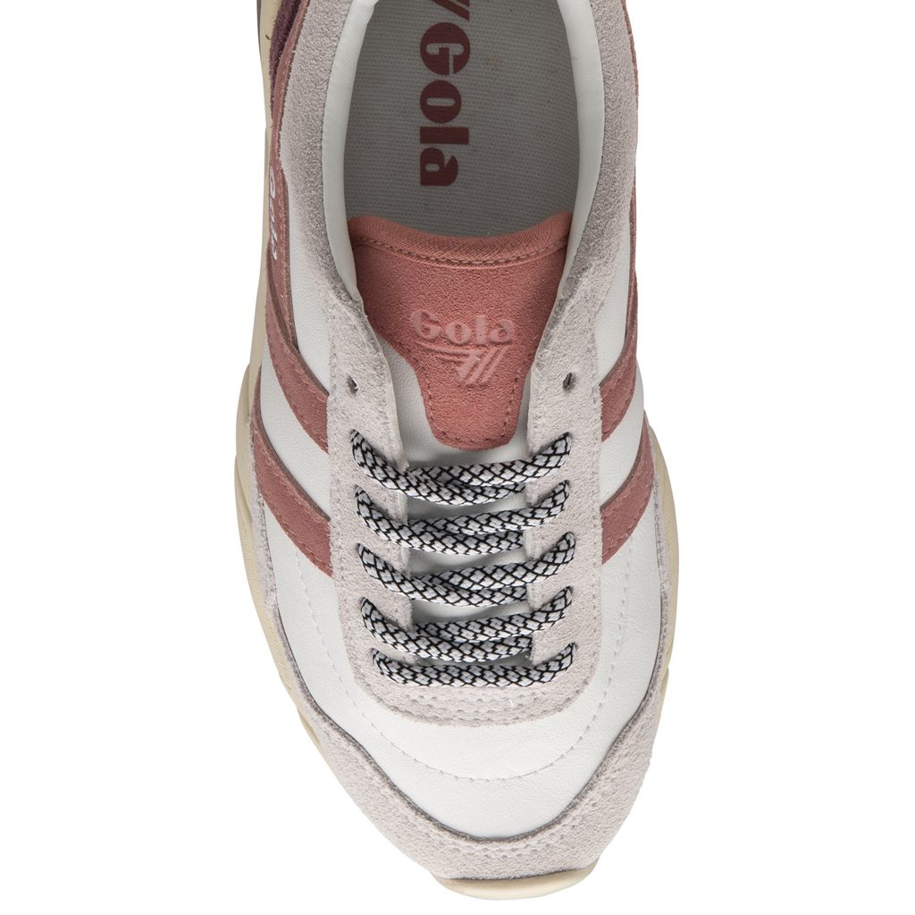 Gola Classics Eclipse Pure Sneakers Bílé Růžové Koralove Růžové CZ | STVD-27851