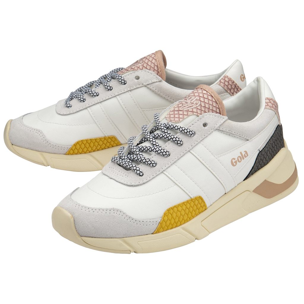 Gola Classics Eclipse Trident Snake Sneakers Bílé Růžové CZ | IDNX-09238
