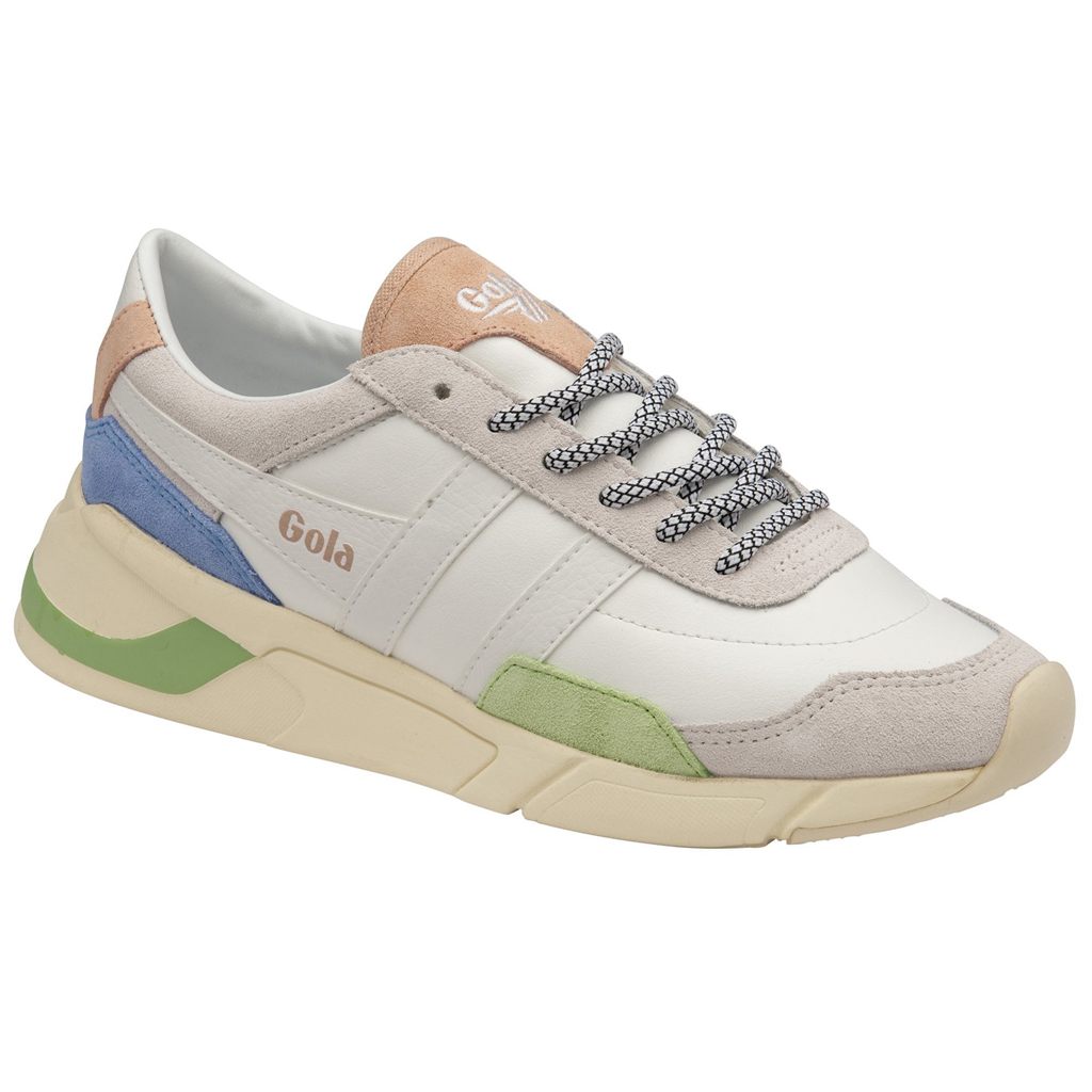 Gola Classics Eclipse Trident Sneakers Bílé Zelene Blankyt CZ | QGNX-37846