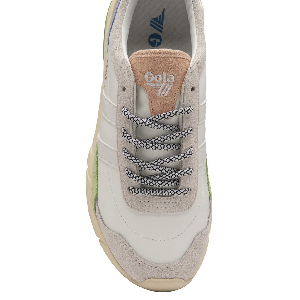 Gola Classics Eclipse Trident Sneakers Bílé Zelene Blankyt CZ | QGNX-37846