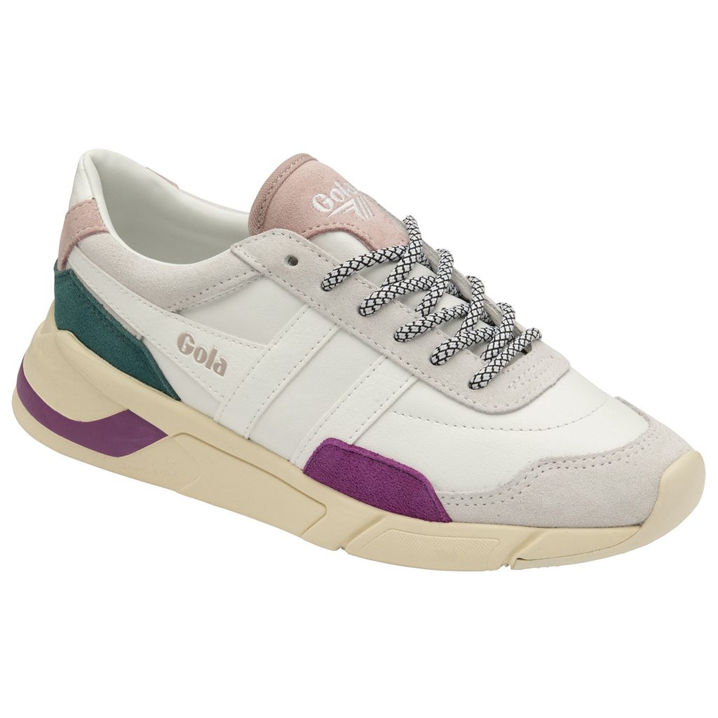 Gola Classics Eclipse Trident Sneakers Bílé Růžové CZ | QMXU-73501