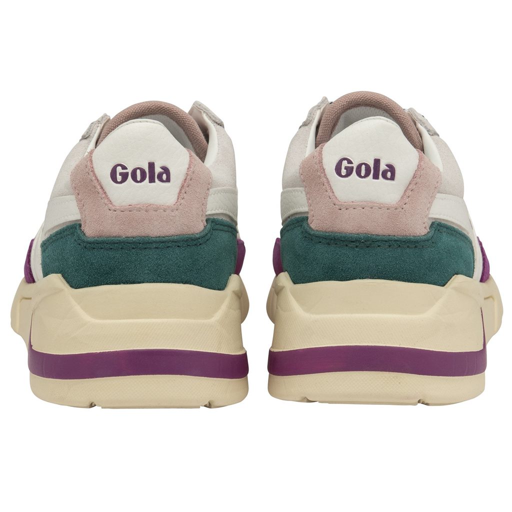 Gola Classics Eclipse Trident Sneakers Bílé Růžové CZ | QMXU-73501