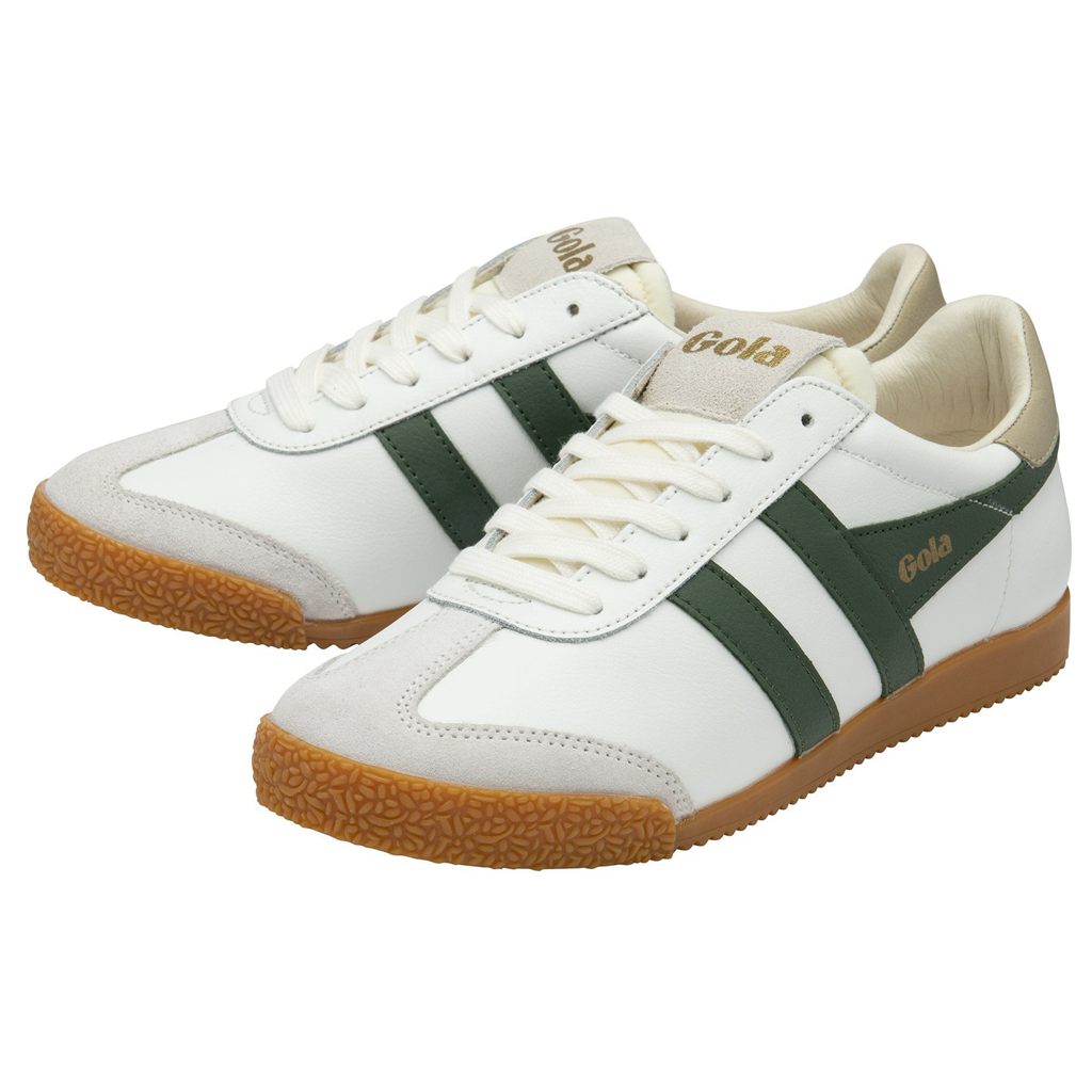 Gola Classics Elan Leather Sneakers Bílé CZ | BUAV-47538