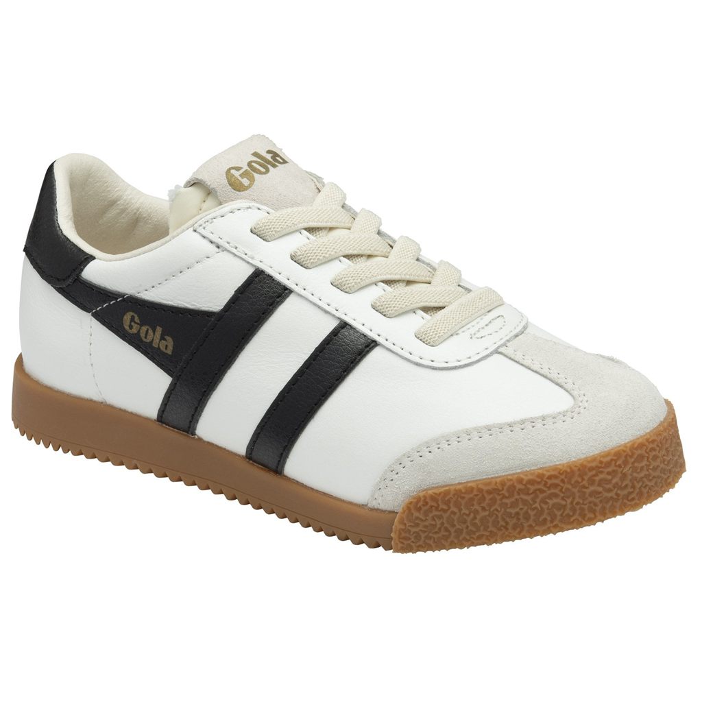 Gola Classics Elan Leather Sneakers Bílé Černé CZ | VEMR-86915