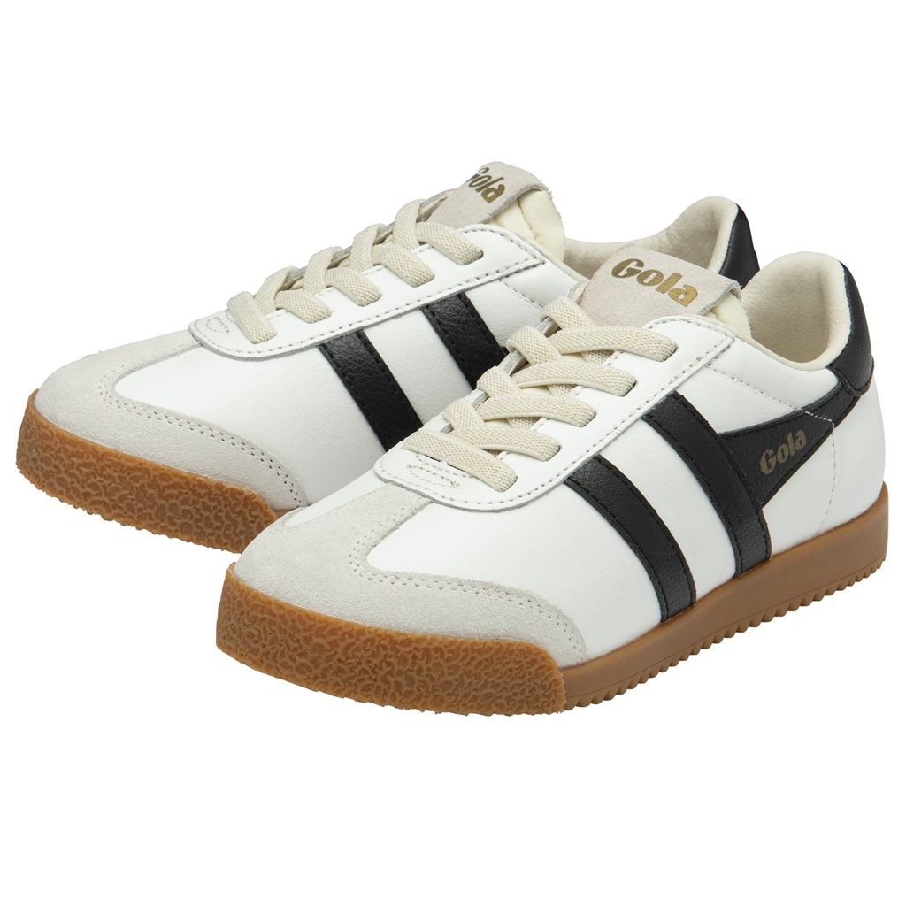 Gola Classics Elan Leather Sneakers Bílé Černé CZ | VEMR-86915