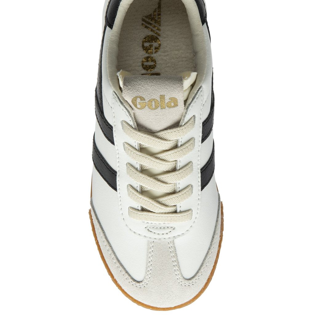Gola Classics Elan Leather Sneakers Bílé Černé CZ | VEMR-86915