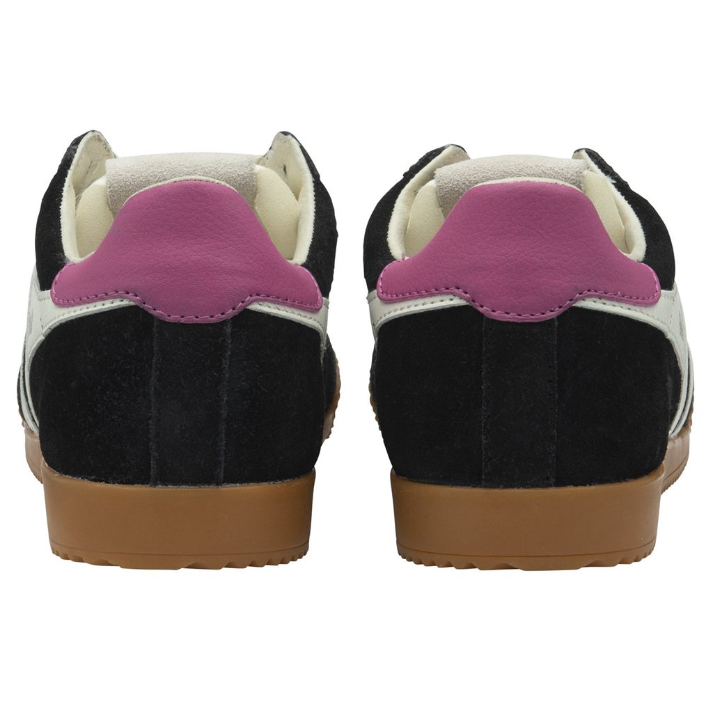 Gola Classics Elan Sneakers Černé Bílé Fuchsie CZ | HING-19673