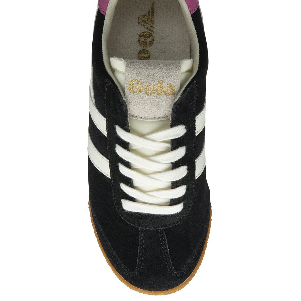 Gola Classics Elan Sneakers Černé Bílé Fuchsie CZ | HING-19673