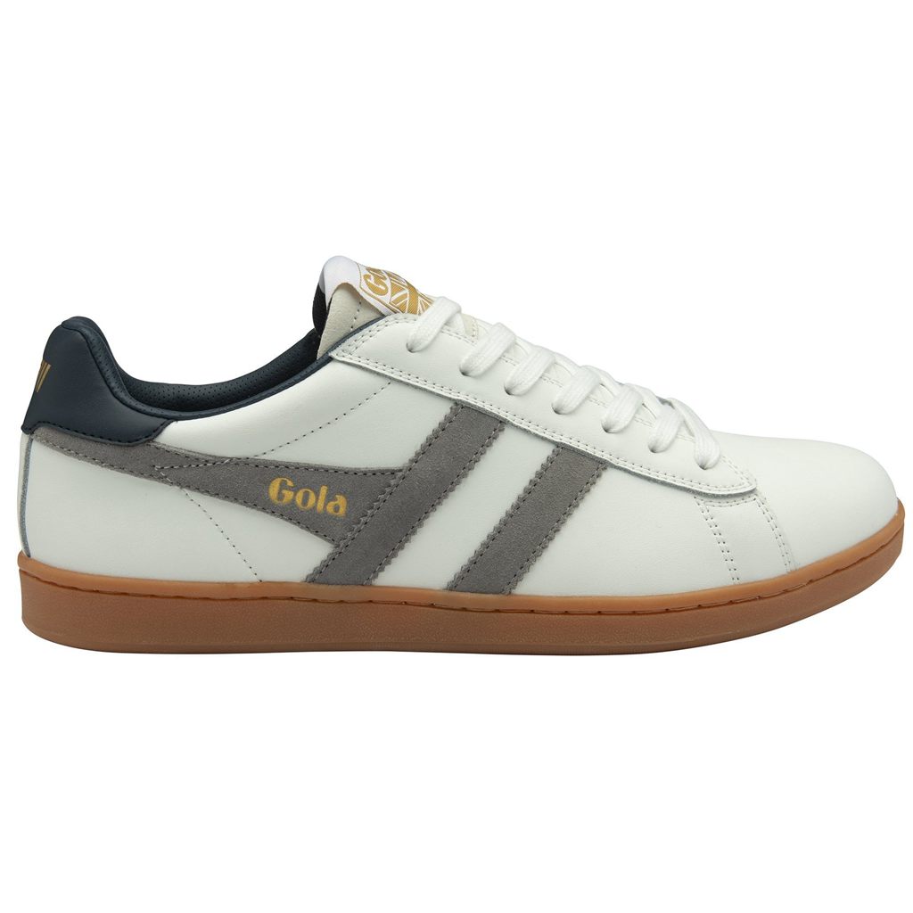 Gola Classics Equipe II Leather Sneakers Bílé Tmavě Blankyt CZ | BVRX-03178