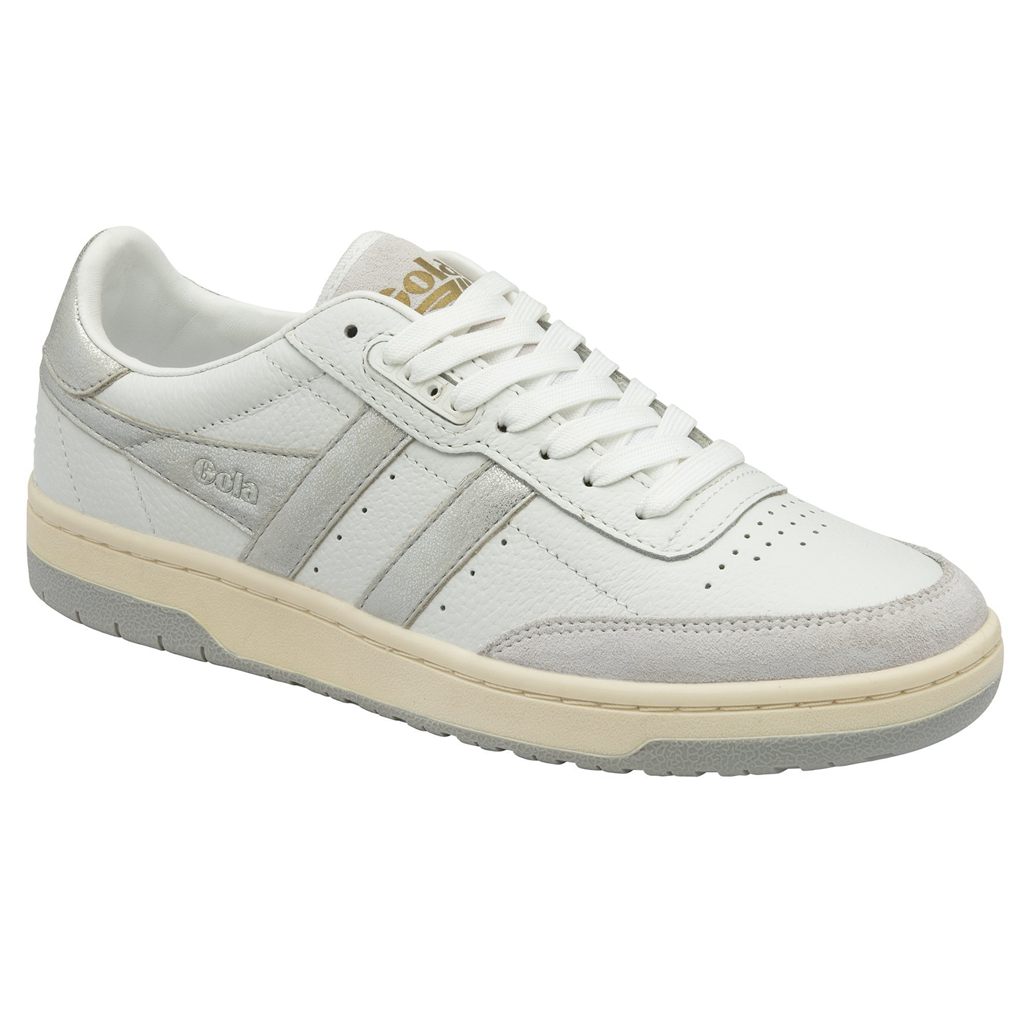 Gola Classics Falcon Mirror Sneakers Bílé Stříbrné CZ | KEMP-53986