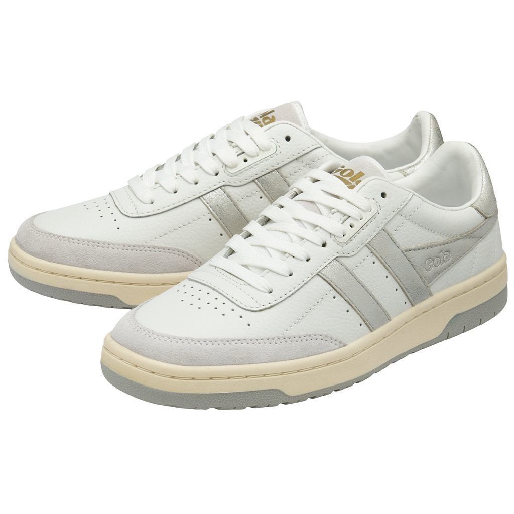 Gola Classics Falcon Mirror Sneakers Bílé Stříbrné CZ | KEMP-53986