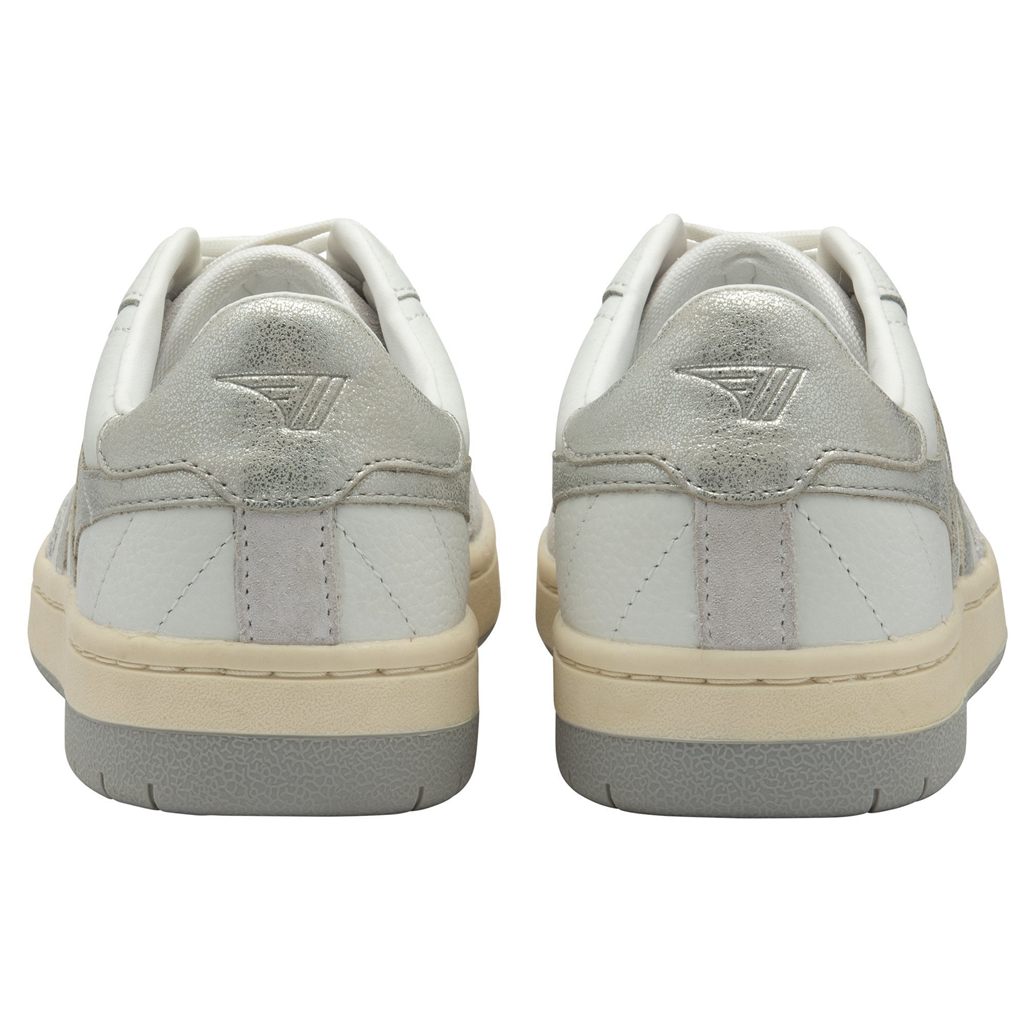 Gola Classics Falcon Mirror Sneakers Bílé Stříbrné CZ | KEMP-53986
