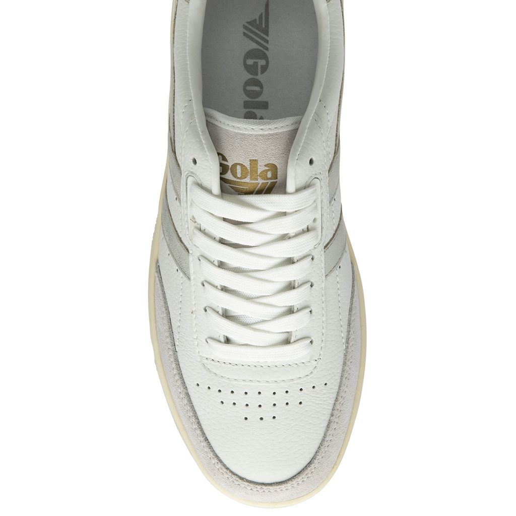 Gola Classics Falcon Mirror Sneakers Bílé Stříbrné CZ | KEMP-53986