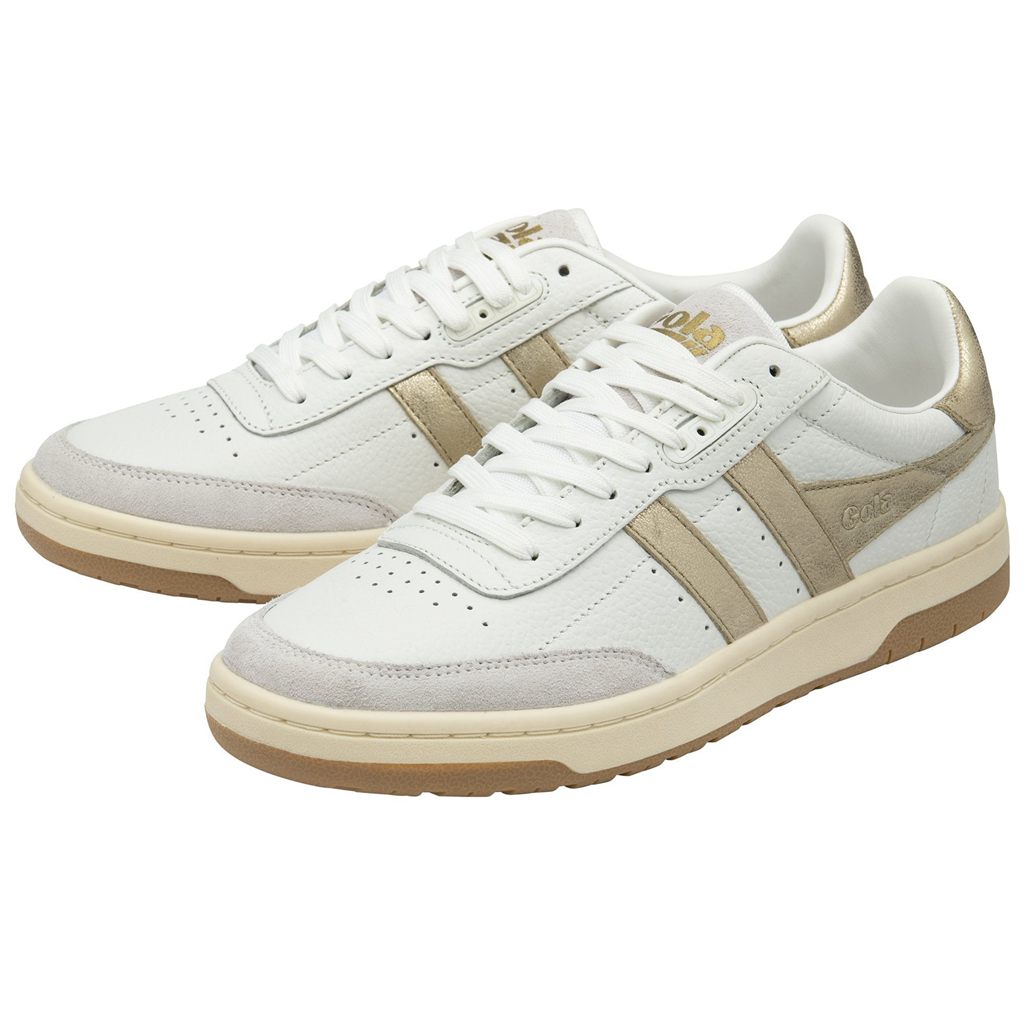 Gola Classics Falcon Mirror Sneakers Bílé Zlaté CZ | CYIU-52486