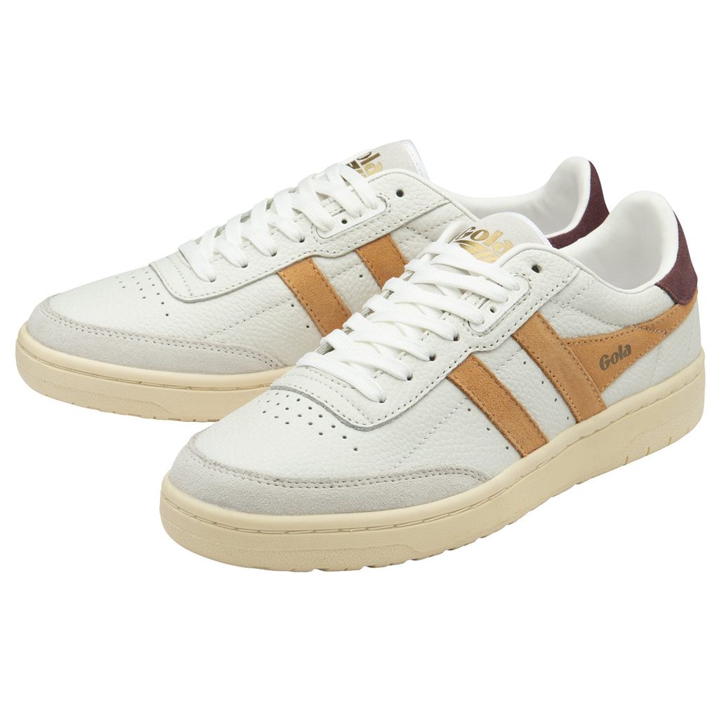 Gola Classics Falcon Sneakers Bílé CZ | QBVS-65841