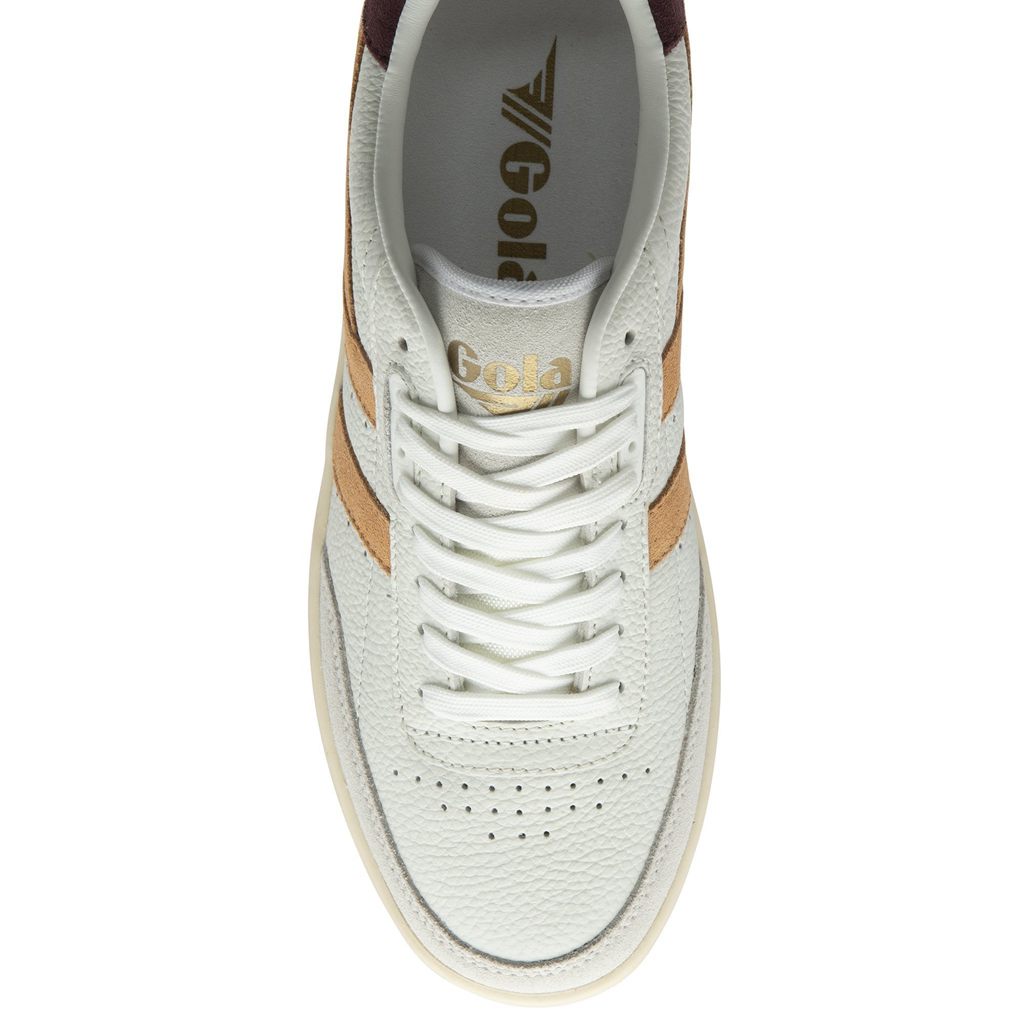 Gola Classics Falcon Sneakers Bílé CZ | QBVS-65841