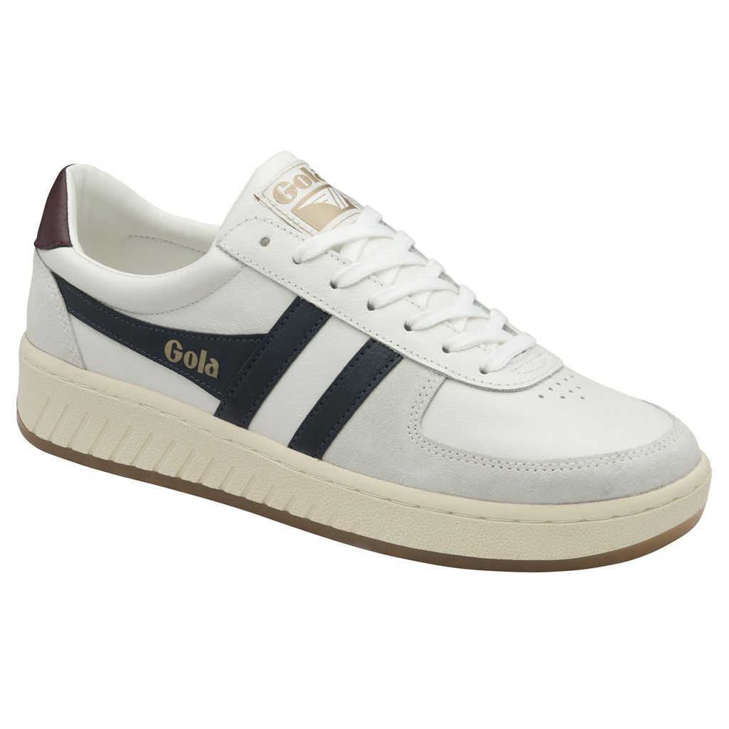 Gola Classics Grandslam Classic Sneakers Bílé Tmavě Blankyt Vínové CZ | RUOF-65127