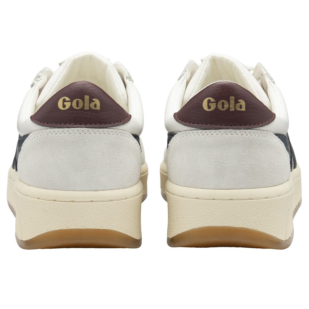 Gola Classics Grandslam Classic Sneakers Bílé Tmavě Blankyt Vínové CZ | RUOF-65127