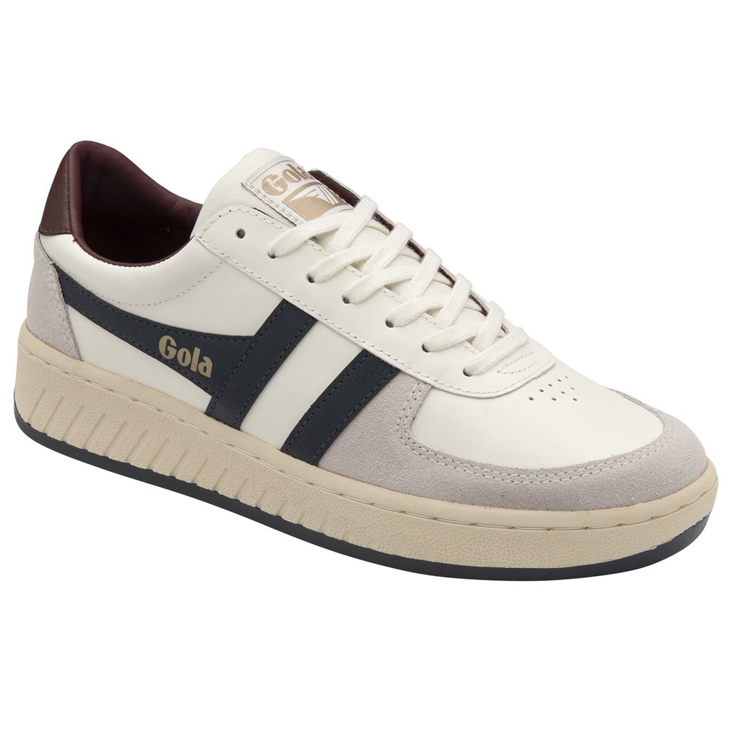 Gola Classics Grandslam Classic Sneakers Bílé Tmavě Blankyt Vínové CZ | WLHX-74023
