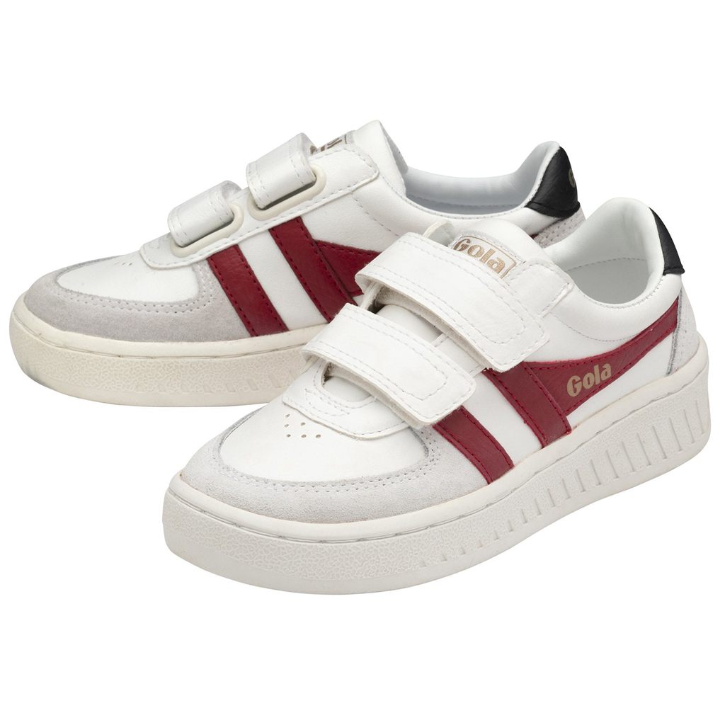 Gola Classics Grandslam Classic Strap Sneakers Bílé Tmavě Červené Černé CZ | PGLT-21954