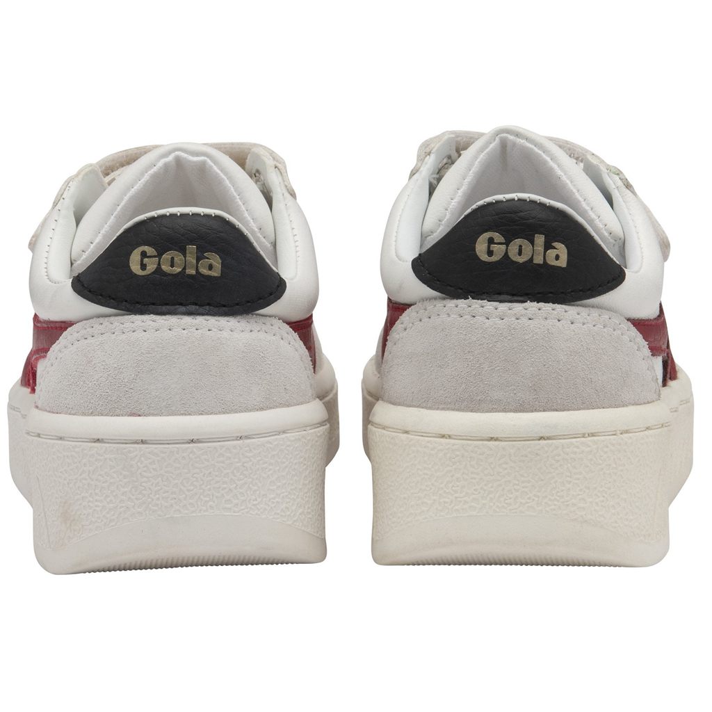 Gola Classics Grandslam Classic Strap Sneakers Bílé Tmavě Červené Černé CZ | PGLT-21954