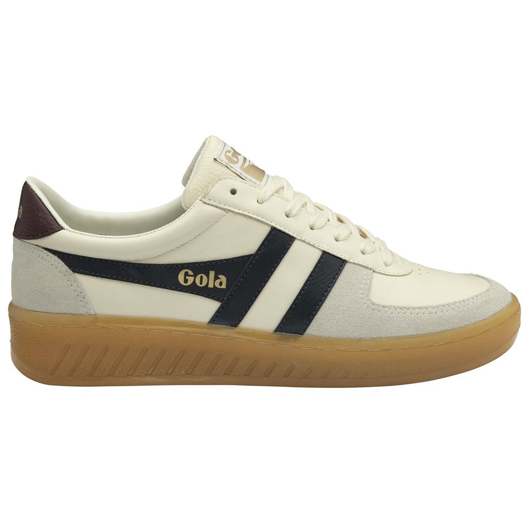Gola Classics Grandslam Elite Sneakers Bílé Tmavě Blankyt Vínové CZ | RTBX-98354