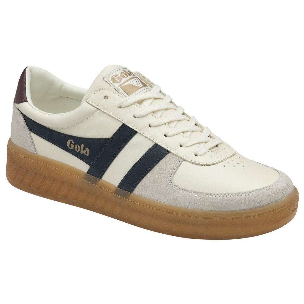 Gola Classics Grandslam Elite Sneakers Bílé Tmavě Blankyt Vínové CZ | RTBX-98354
