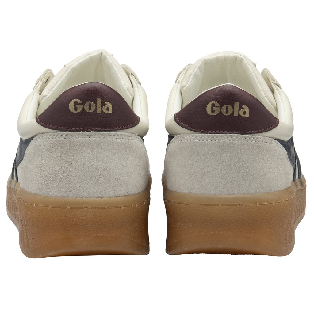 Gola Classics Grandslam Elite Sneakers Bílé Tmavě Blankyt Vínové CZ | RTBX-98354