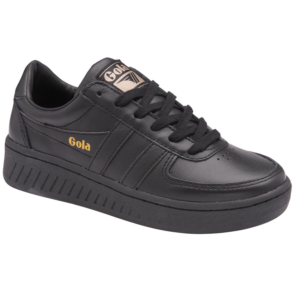 Gola Classics Grandslam Leather Sneakers Černé CZ | VNBD-14359