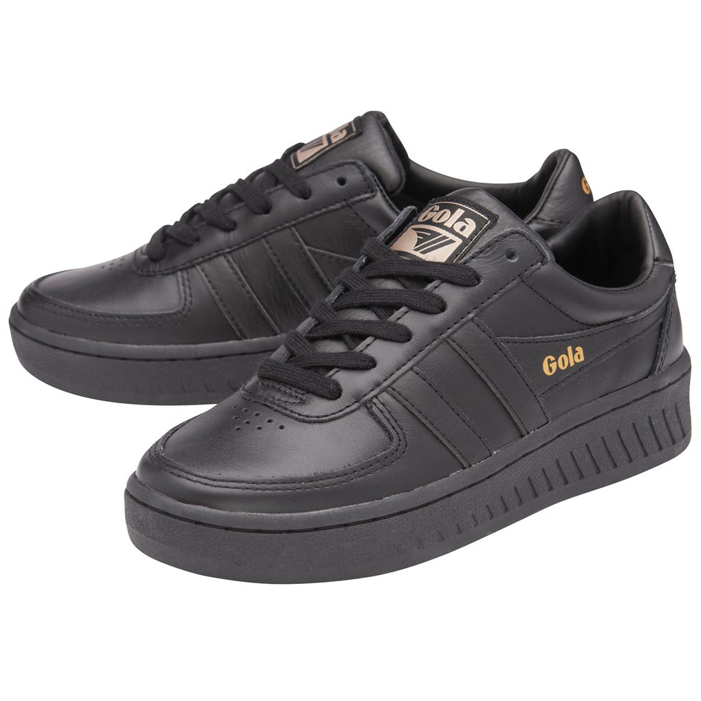 Gola Classics Grandslam Leather Sneakers Černé CZ | VNBD-14359