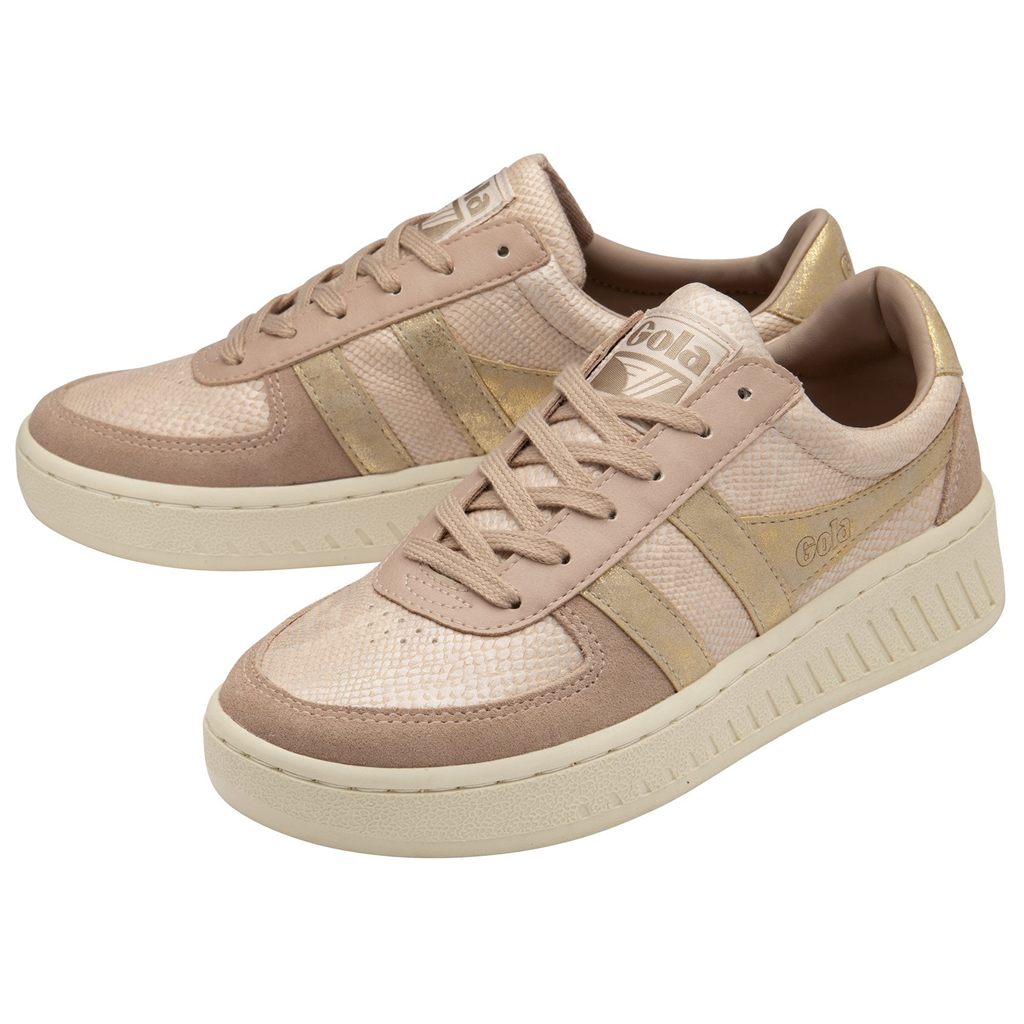 Gola Classics Grandslam Lizard Sneakers Růžové Zlaté CZ | NQVL-83521