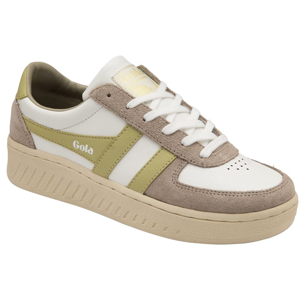 Gola Classics Grandslam Pure Sneakers Bílé Šedé Citrón CZ | CEPL-92401