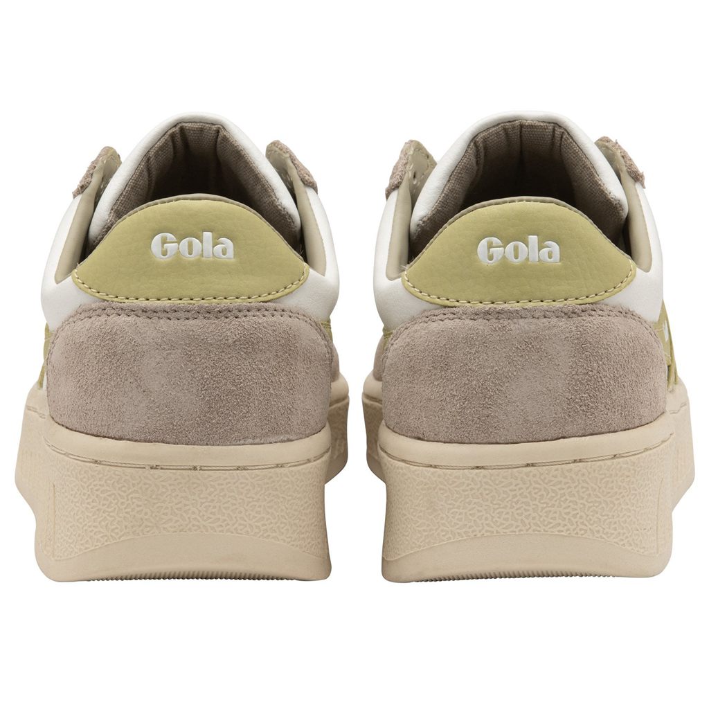 Gola Classics Grandslam Pure Sneakers Bílé Šedé Citrón CZ | CEPL-92401