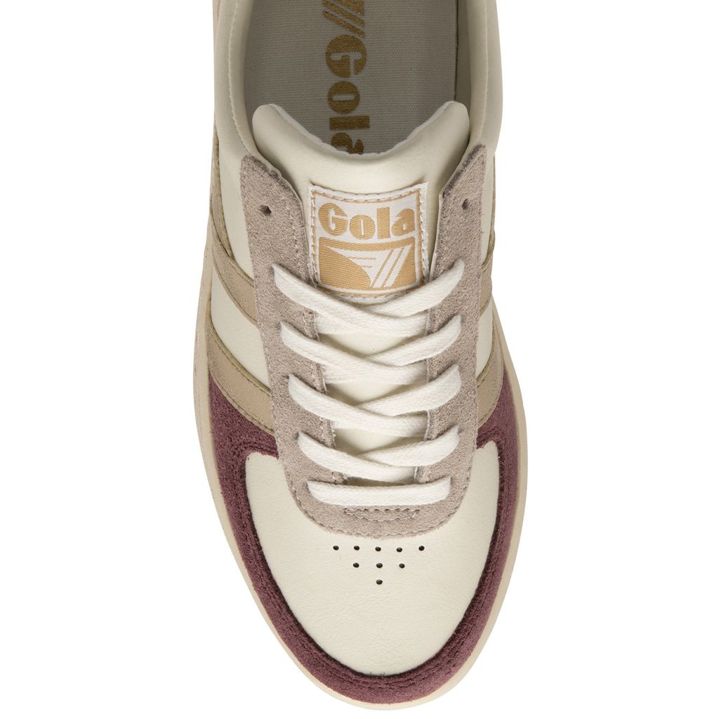 Gola Classics Grandslam Quadrant Sneakers Bílé Zlaté Růžové CZ | QDTK-02168