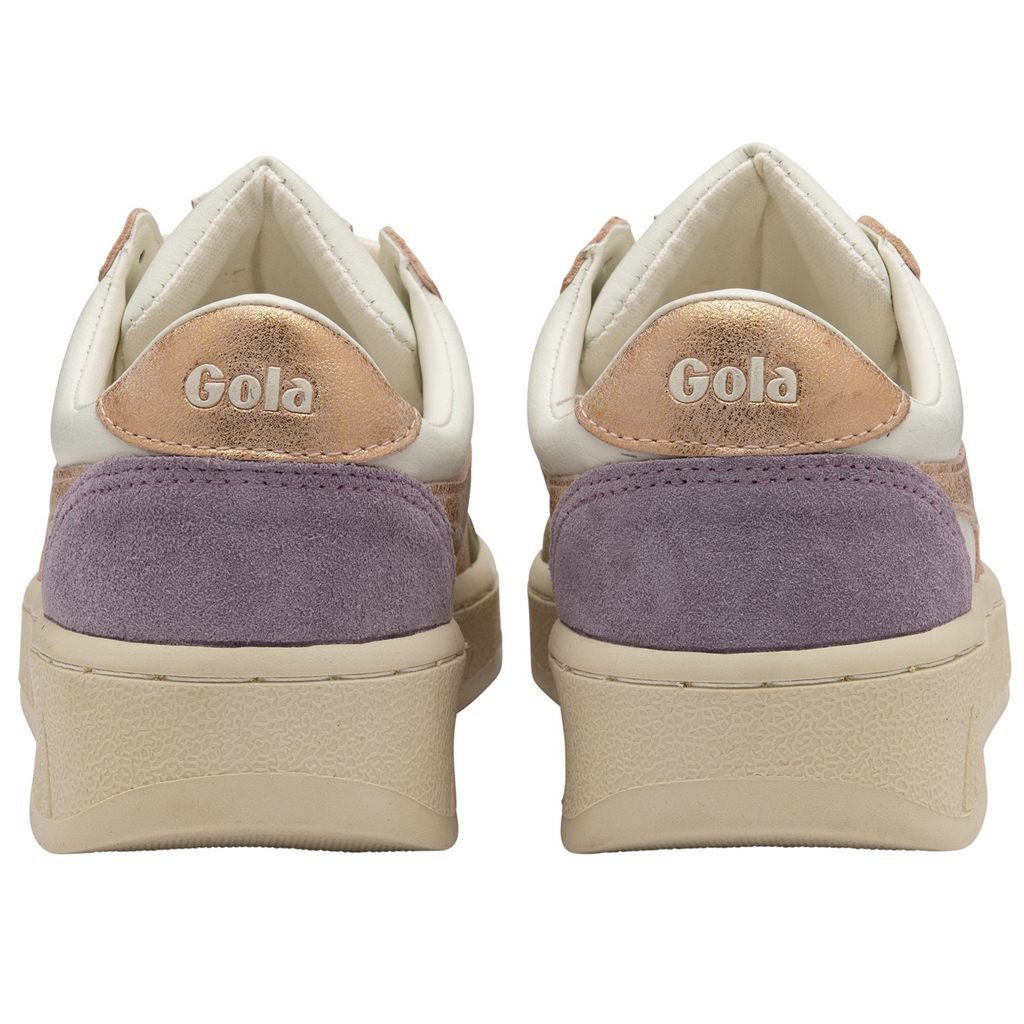 Gola Classics Grandslam Quadrant Sneakers Bílé Hnědožlutý Růžové Zlaté CZ | RGZE-35086