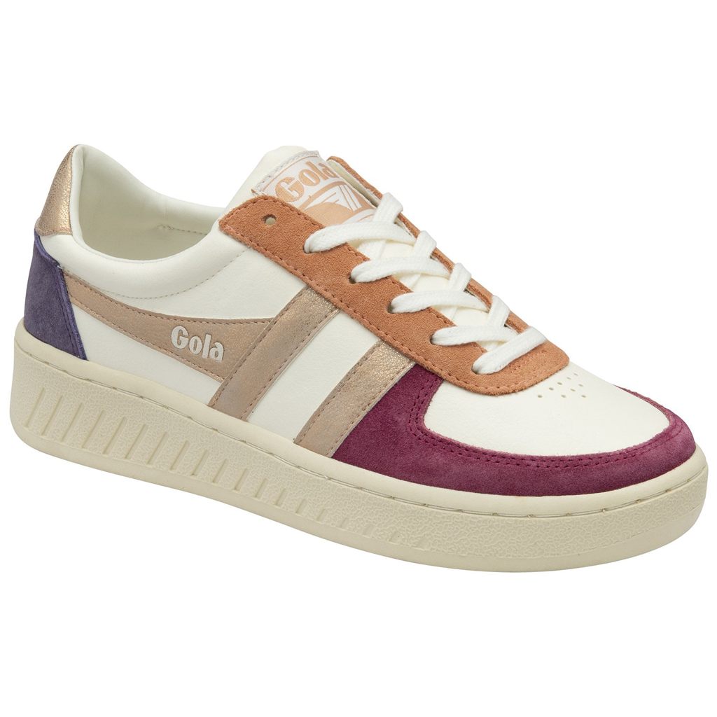 Gola Classics Grandslam Quadrant Sneakers Bílé Růžové Zlaté CZ | JDXH-43859