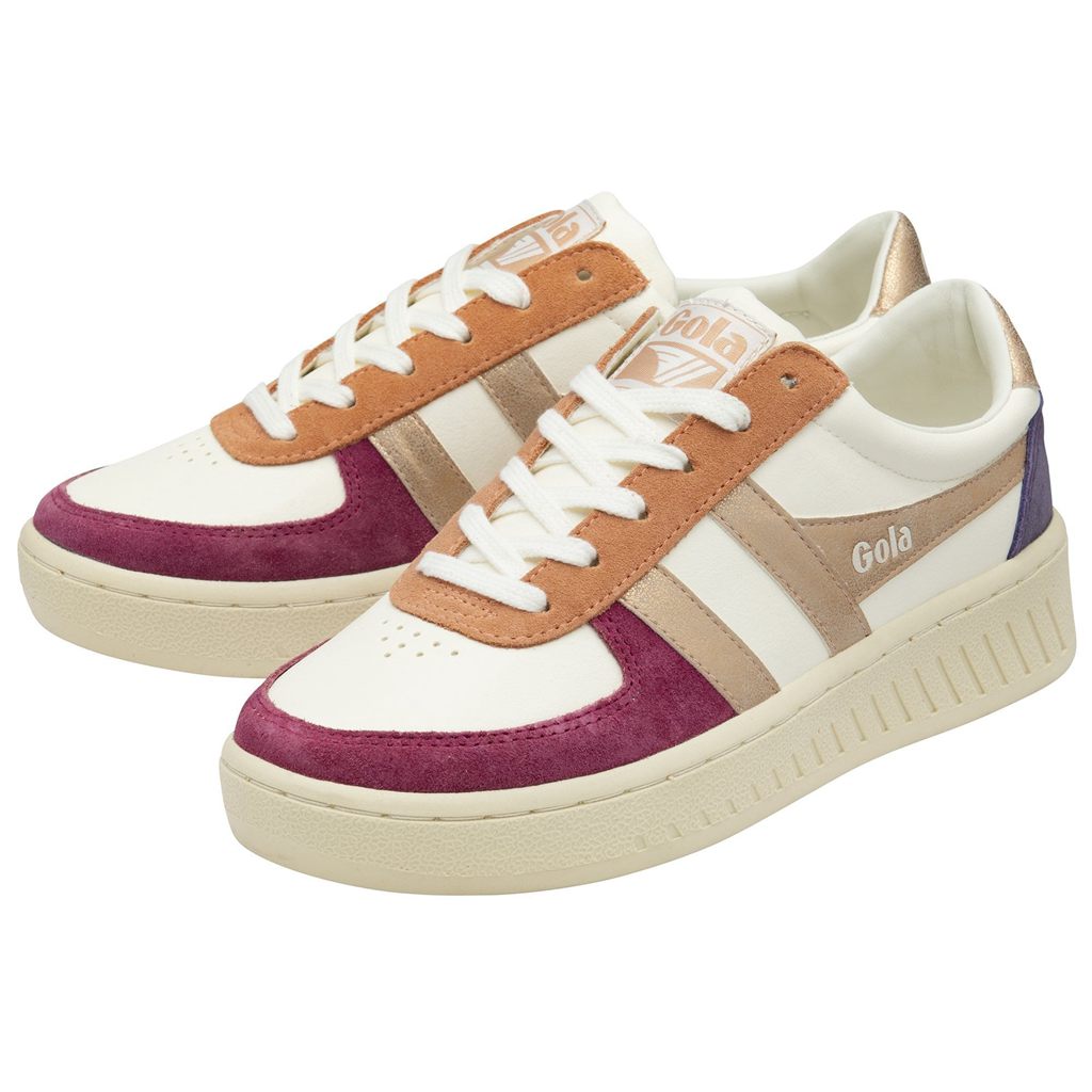 Gola Classics Grandslam Quadrant Sneakers Bílé Růžové Zlaté CZ | JDXH-43859