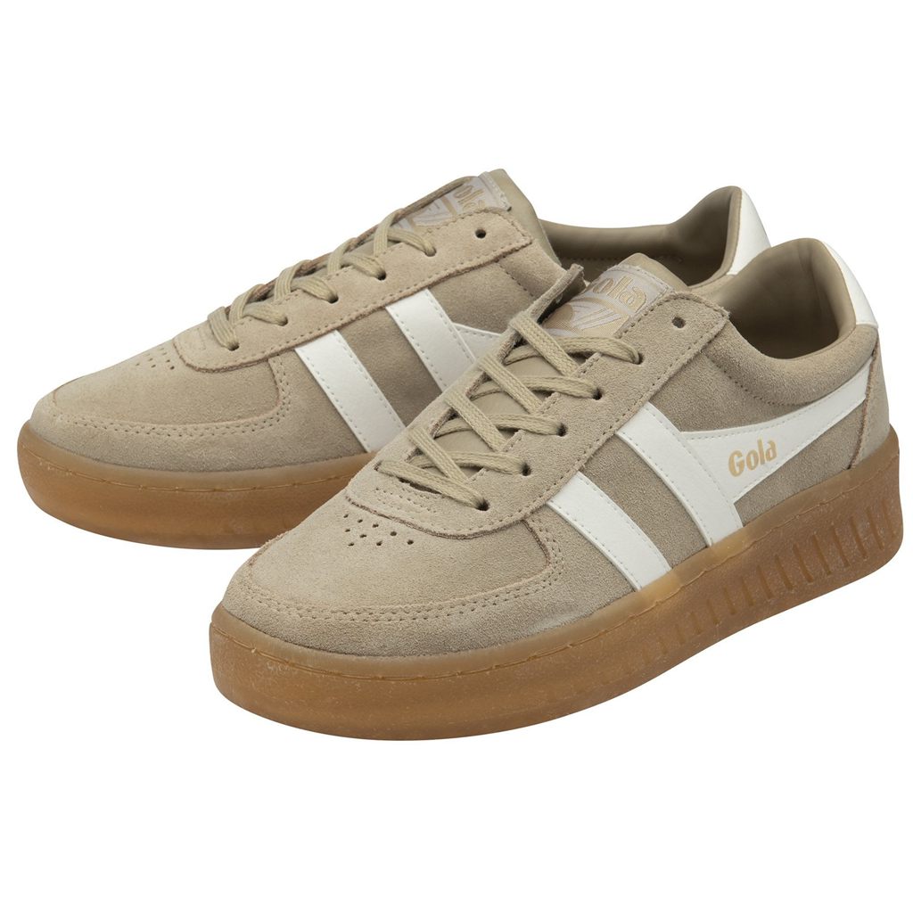 Gola Classics Grandslam Suede Sneakers Bílé CZ | JYOR-42389
