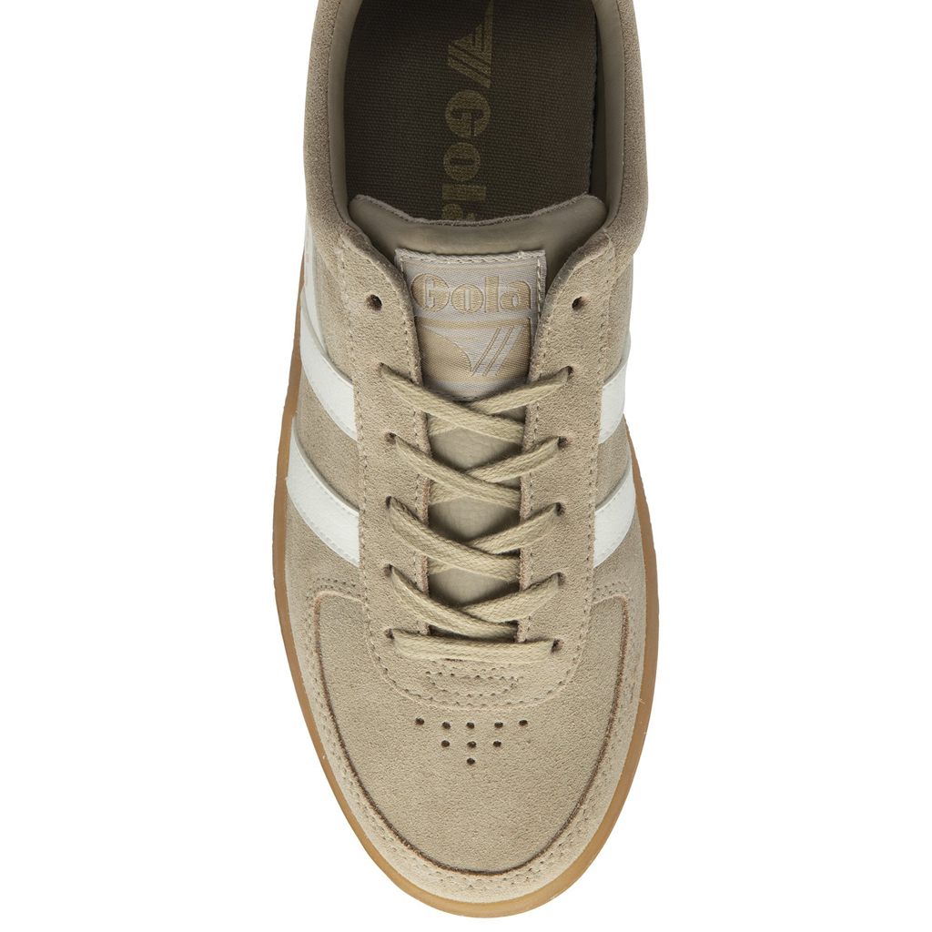 Gola Classics Grandslam Suede Sneakers Bílé CZ | JYOR-42389