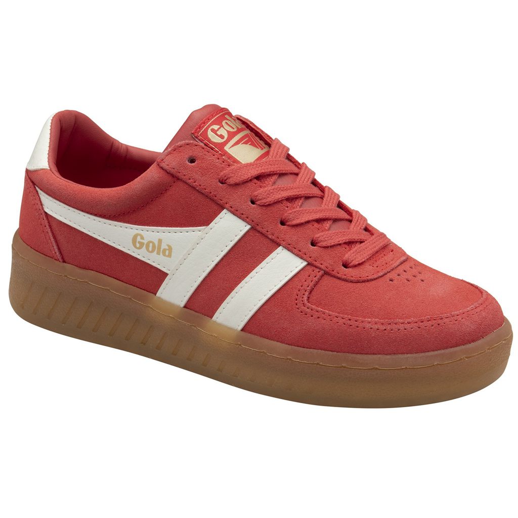 Gola Classics Grandslam Suede Sneakers Koralove Bílé CZ | VLDI-70321