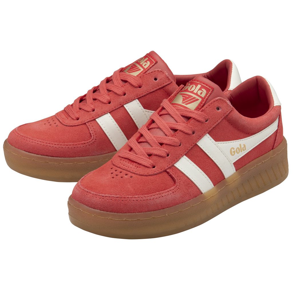 Gola Classics Grandslam Suede Sneakers Koralove Bílé CZ | VLDI-70321