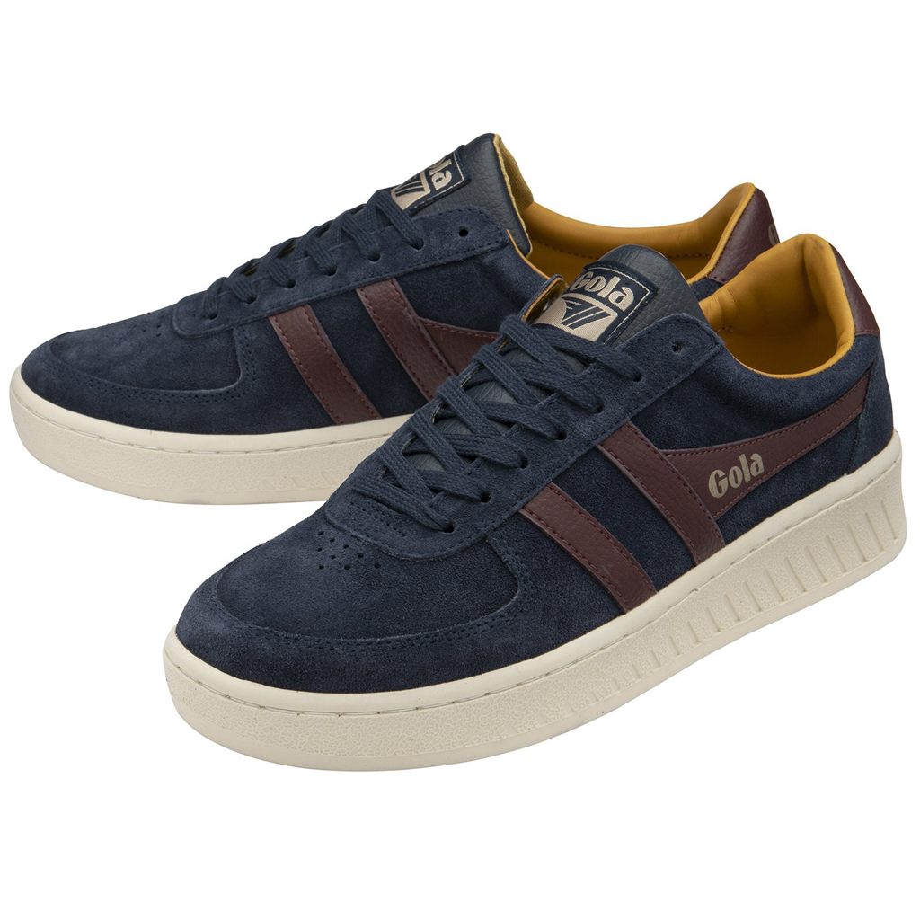 Gola Classics Grandslam Suede Sneakers Tmavě Blankyt Vínové CZ | VCKZ-41593