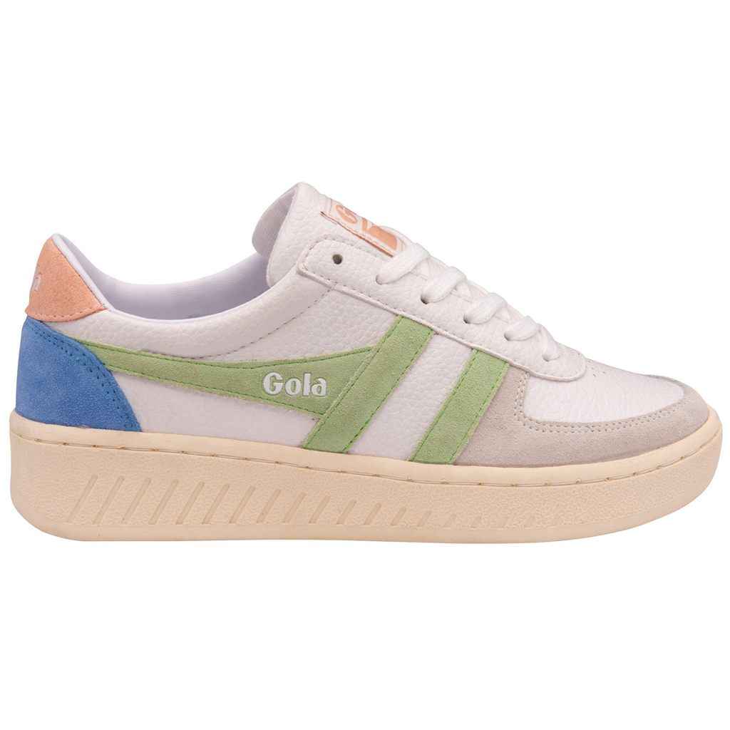 Gola Classics Grandslam Trident Sneakers Bílé Zelene Růžové CZ | NWOX-57916