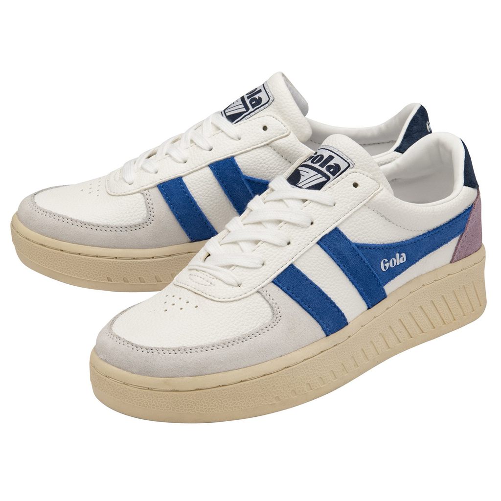 Gola Classics Grandslam Trident Sneakers Bílé Tmavě Blankyt CZ | AKVP-51087