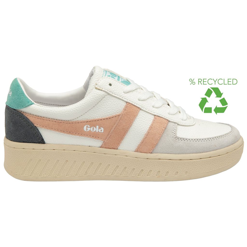 Gola Classics Grandslam Trident Sneakers Bílé Růžové CZ | IORP-43026