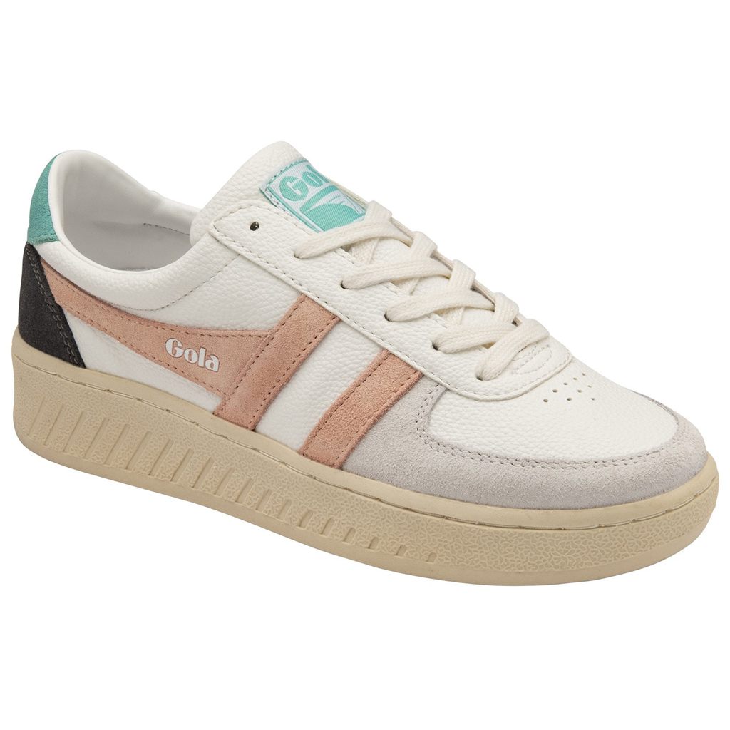 Gola Classics Grandslam Trident Sneakers Bílé Růžové CZ | IORP-43026