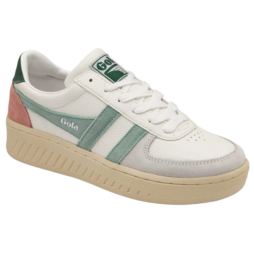 Gola Classics Grandslam Trident Sneakers Bílé Zelene CZ | SDET-29346