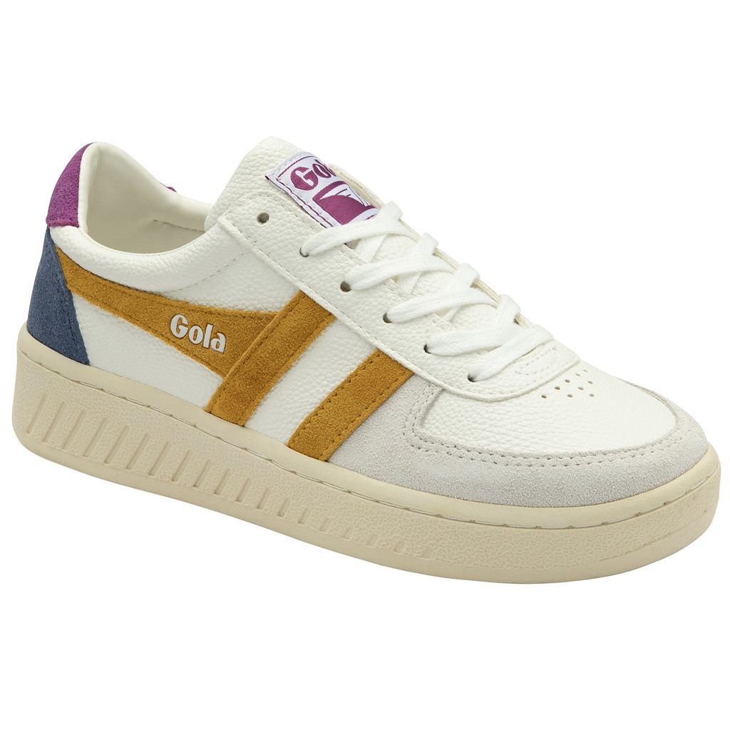 Gola Classics Grandslam Trident Sneakers Bílé CZ | HYOU-80215