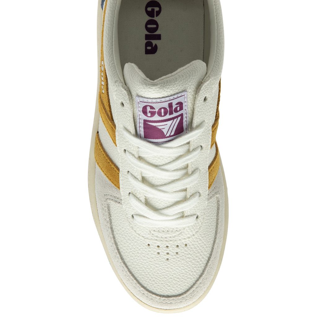 Gola Classics Grandslam Trident Sneakers Bílé CZ | HYOU-80215