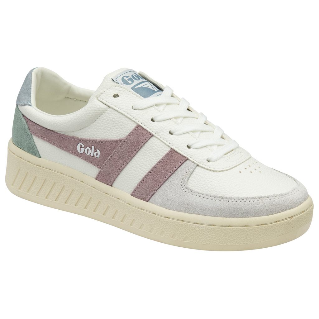 Gola Classics Grandslam Trident Sneakers Bílé Růžové CZ | OTGA-23081